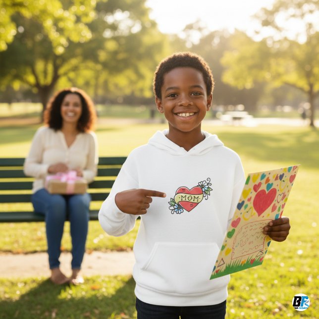 Camiseta Mãe Lover Elegant Heart (Criador carregado)