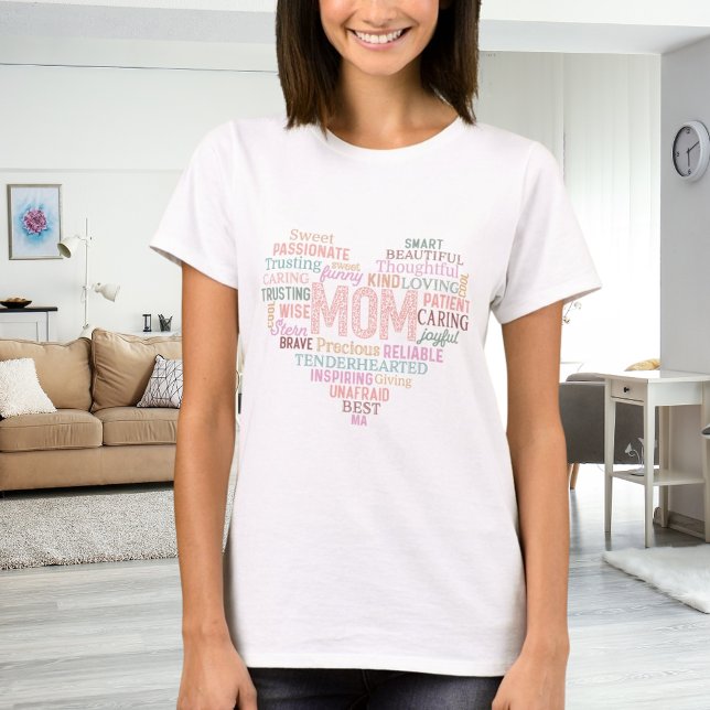 Camiseta Mãe mãe arte de coração (Criador carregado)