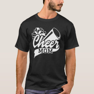 Camiseta Mãe, Mãe, Cheerleader De Ventilador Mais Grande, C