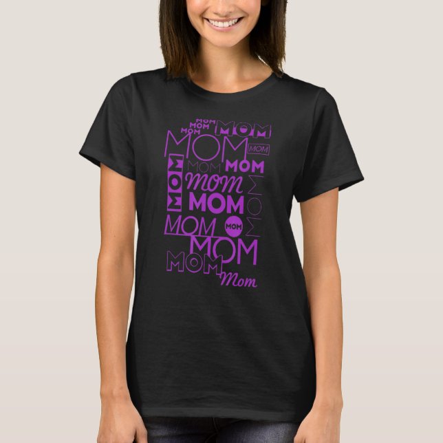 Camiseta Mãe mãe Dia de as mães feliz (Frente)