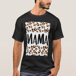 Camiseta Mãe Mãe Filho Filha Mãe Mamãe Mãe Leopard Che