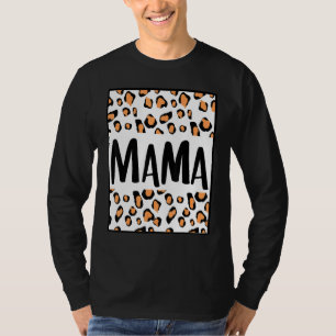 Camiseta Mãe Mãe Filho Filha Mãe Mamãe Mãe Leopard Che