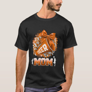 Camiseta Mãe, Mãe Laranja Pom Megaphone Arco Coquette Ch