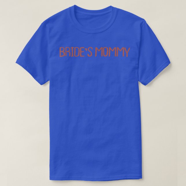 Camiseta Mãe Mãe Retro Mamãe Engraçado Noiva (Frente do Design)