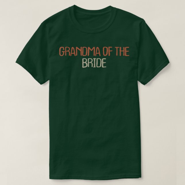 Camiseta Mãe Mãe Retro Vovó Engraçada Da Noiva (Frente do Design)