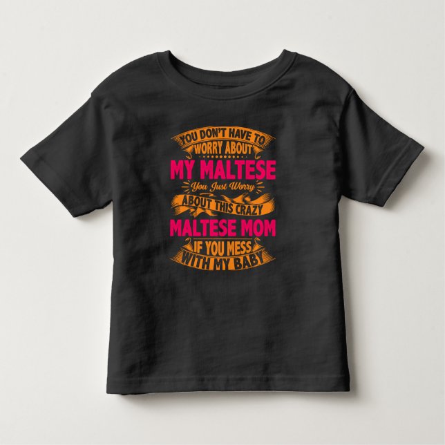Camiseta Mãe Maltesa Louca (Frente)
