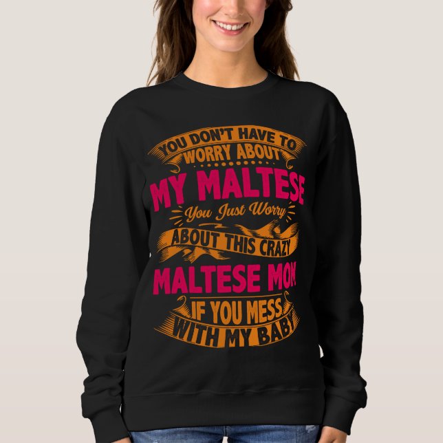 Camiseta Mãe Maltesa Louca (Frente)