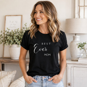 Camiseta Mãe mamãe a melhor de todas preta