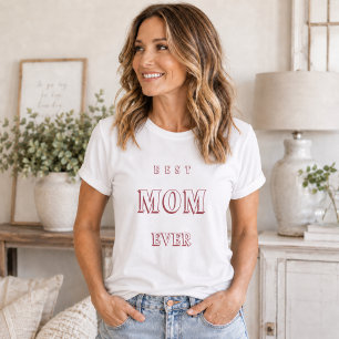 Camiseta Mãe mamãe a melhor de todas rosa