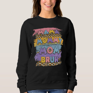 Camiseta Mãe Mamãe Bruh Leopardo Boho Feliz Dia das Mães
