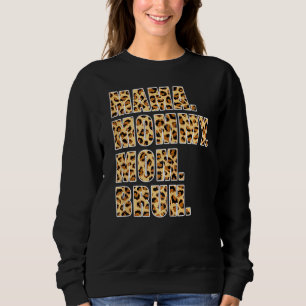 Camiseta Mãe Mamãe Mãe Bruh Mamãe Mãe Leopardo