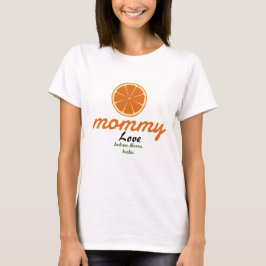 Camiseta mãe mamãe nomes de filhos personalização