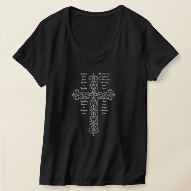 Camiseta Mãe Maria e a Santíssima Trindade (Postura )