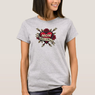 Camiseta Mãe Mestre dos Milagres - Tatuagem Cardíaca