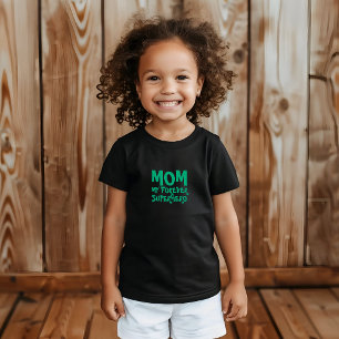 Camiseta Mãe Meu Super-Herói para Sempre verde