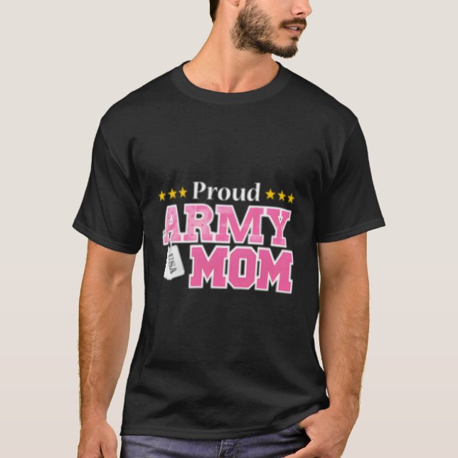 Camiseta Mãe Militar dos EUA (Frente)
