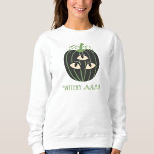Camiseta Mãe Moderna de Halloween de Pumpkin de Três Olhos