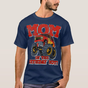 Camiseta Mãe Monster Truck Birthday