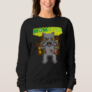 Camiseta Mãe Monstro Assustadora Dia das Bruxas Mamãe Sinis