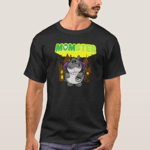 Camiseta Mãe Monstro Mãe Assustadora Dia das Bruxas Mamãe S
