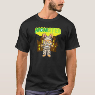 Camiseta Mãe Monstro Mãe Assustadora Dia das Bruxas Mamãe S