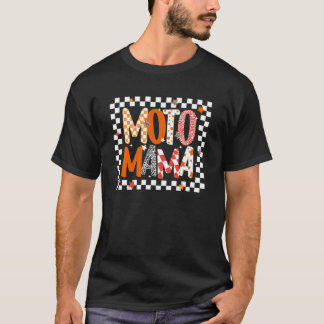 Camiseta Mãe Moto Mama de Piloto de Motocross Mãe