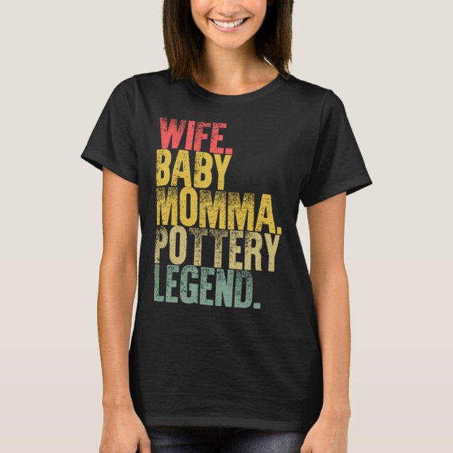 Camiseta Mãe Mulher Esposa Filha Mãe Legenda De Potência (Frente)