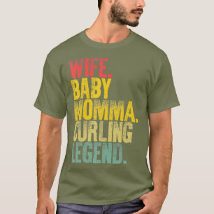 Camiseta Mãe Mulheres Engraçadas Esposa Querida Mãe Curv