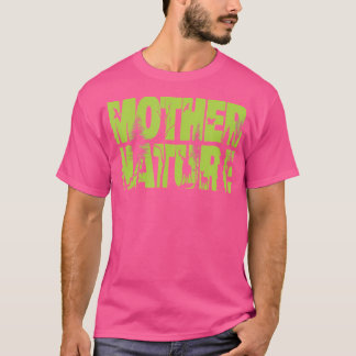 Camiseta Mãe Natureza A Caminhar Para O Exterior