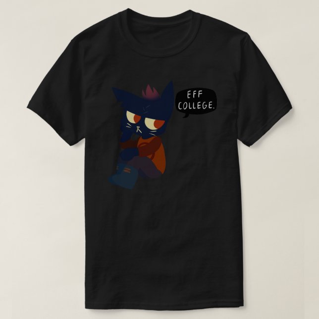 Camiseta Mae - Night In the Woods Sticker (Frente do Design)