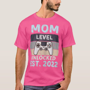 Camiseta Mãe nível desbloqueado no Est 2022 Mãe jogadora de