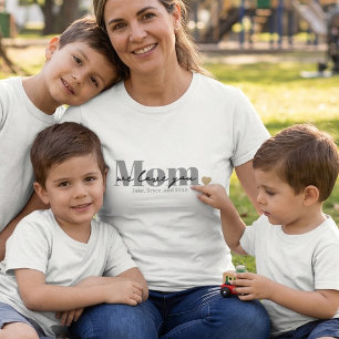 Camiseta Mãe Nós Te Amamos Black Script