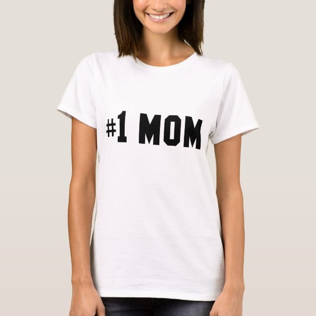 Camiseta Mãe número um (Frente)