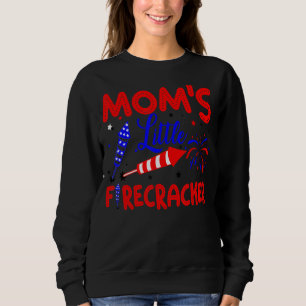 Camiseta Mãe O Pequeno Bombeiro Patriótico 4 De Julho Fir