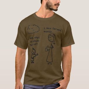 Camiseta Mãe, O Que São As Nuvens Feitas Do Servidor Linu D
