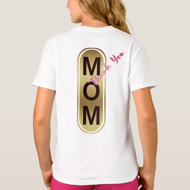 Camiseta Mãe, Obrigado! (Verso)