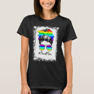 Camiseta Mãe Orgulhosa com Coque Desgrenhado Descolorido Su