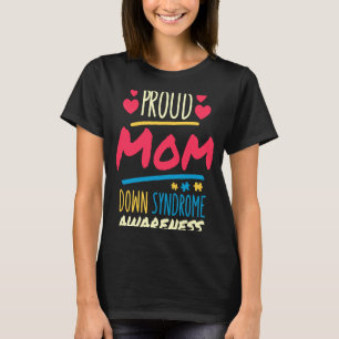 Camiseta Mãe Orgulhosa Conscientização Síndrome de Down T21