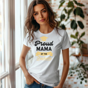 Camiseta Mãe Orgulhosa da Família Personalizada do Formando