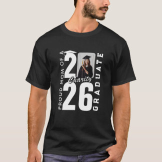 Camiseta Mãe Orgulhosa Da Graduada De 2026 Foto Personaliza