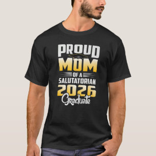 Camiseta Mãe Orgulhosa da Salutatoriana da Turma de 2026 Gr