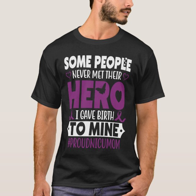 Camiseta Mãe Orgulhosa da UTI Neonatal Bebê Pré-Termo Micro (Frente)