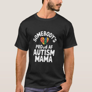 Camiseta Mãe Orgulhosa de Autista Conscientização do Autism