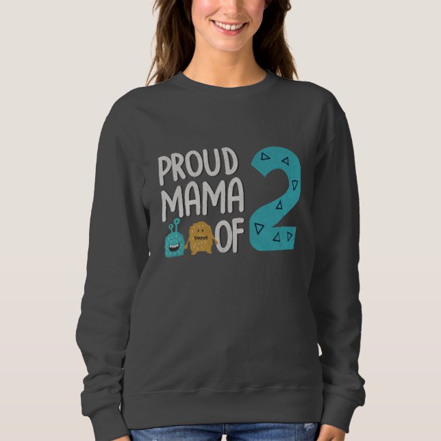 Camiseta Mãe Orgulhosa de Dois (Frente)