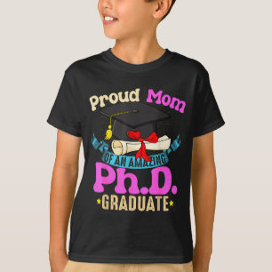Camiseta Mãe orgulhosa de dois gêmeos graduados da turma de