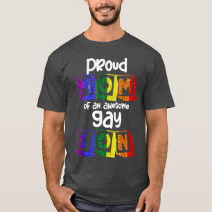 Camiseta Mãe orgulhosa de gay incrível, filho, mês do orgul