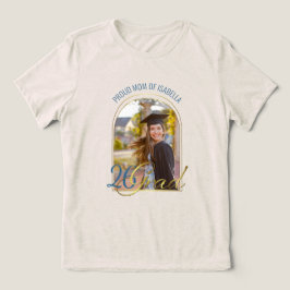 Camiseta Mãe Orgulhosa de Graduado Foto Personalizada Arco