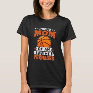 Camiseta Mãe Orgulhosa de um Adolescente Oficial Aniversári