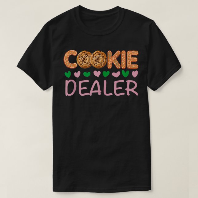 Camiseta MÃE ORGULHOSA DE UM CAMPO DE Tropas COOKIE DEALER (Frente do Design)