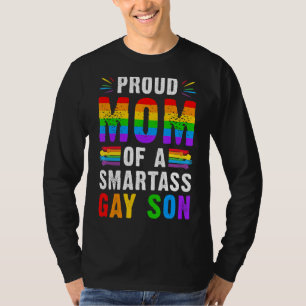 Camiseta Mãe Orgulhosa De Um Filho Gay Da Smartass Lgbt All